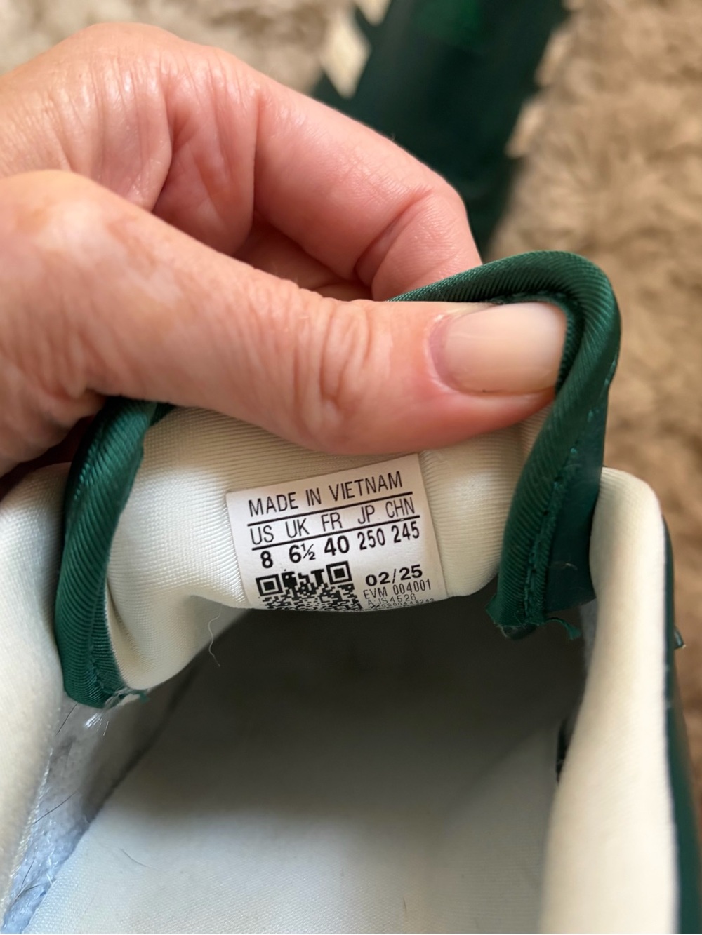 adidas green pull on sneakers size 8 - Picture 3 of 7